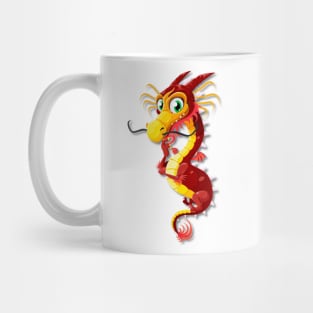 Chinese New Year Red Dragon Mug